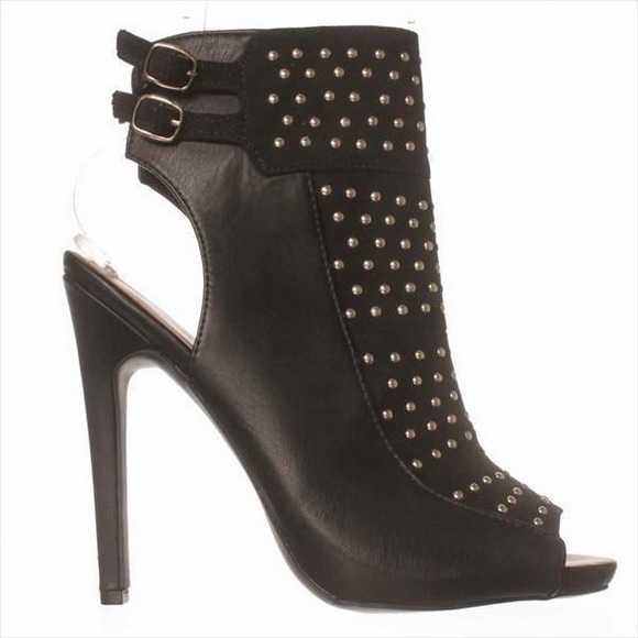 Womens JustFab Brittany Ankle Boot - Black in Size 5.5 - Picture 4 of 12